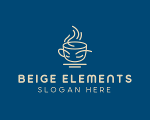 Hot Coffee Line Art  logo