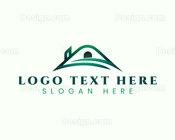 Roofing House Construction Logo