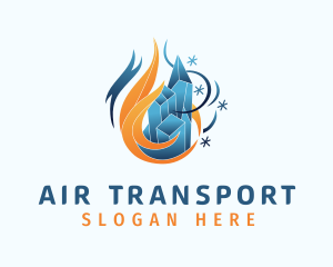 Hot & Cold Ventilation logo design