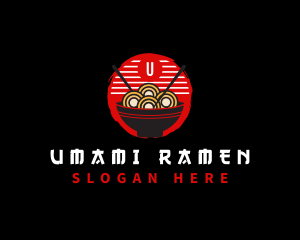 Japanese Ramen Bowl logo design