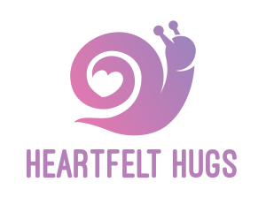 Snail Love Heart logo