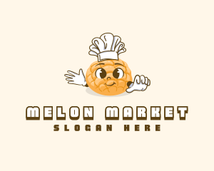 Cute Baker Bread logo design