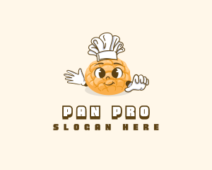 Cute Baker Bread logo design