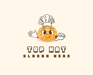 Cute Baker Bread logo design