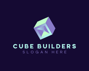 3D Cube Technology  logo design