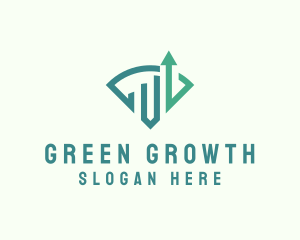 Investment Meter Arrow logo design