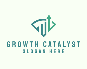 Investment Meter Arrow logo design