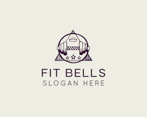 Crown Dumbbell Fitness logo design