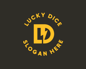 Energy Letter LD Monogram logo design