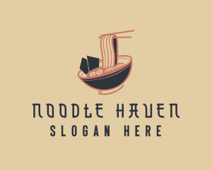 Retro Ramen Restaurant logo design