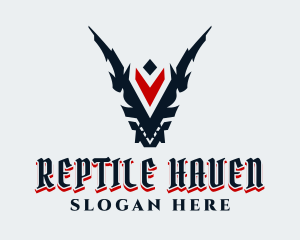 Dragon Reptile Gaming logo design