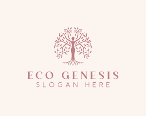 Eco Nature Woman logo design