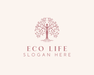 Eco Nature Woman logo design