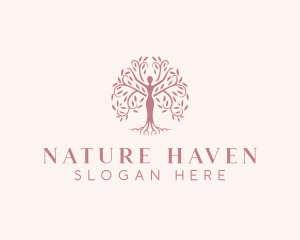 Eco Nature Woman logo design