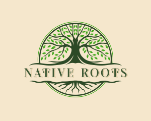 Tree Roots Wellness logo design