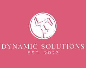 Minimalist Gymnast Wellness logo design