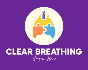 Multicolor Lung Puzzle logo