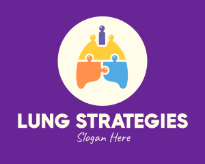 Multicolor Lung Puzzle logo