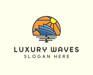 Summer Travel Ship logo design