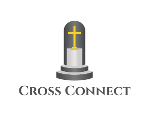 Religion Cross Pedestal logo design