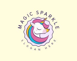 Fun Unicorn Rainbow logo