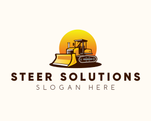 Skid Steer Heavy Equipment logo design