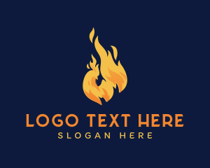 Hot Flame Chicken Logo