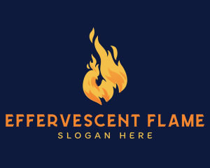 Hot Flame Chicken logo design