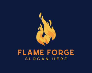 Hot Flame Chicken logo design