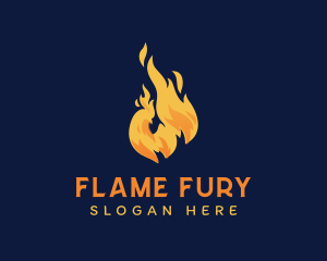 Hot Flame Chicken logo design