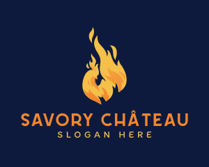 Hot Flame Chicken logo design