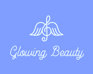 Musical Note Wings logo