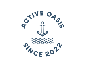 Marine Anchor Ocean  logo design