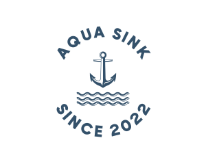 Marine Anchor Ocean  logo design