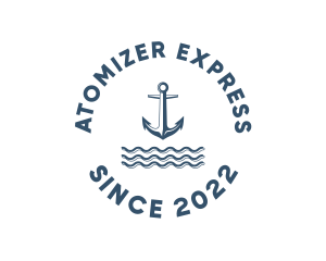 Marine Anchor Ocean  logo design