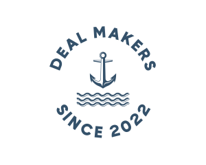 Marine Anchor Ocean  logo design