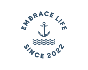 Marine Anchor Ocean  logo design