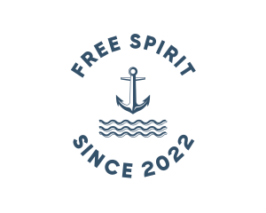 Marine Anchor Ocean  logo design