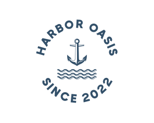 Marine Anchor Ocean  logo design