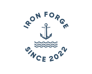 Marine Anchor Ocean  logo design