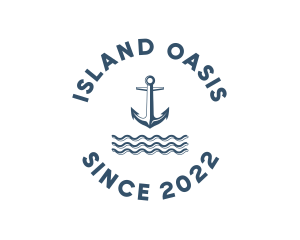 Marine Anchor Ocean  logo design