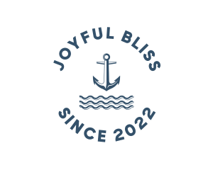 Marine Anchor Ocean  logo design