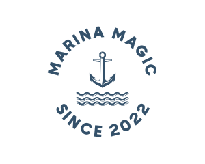 Marine Anchor Ocean  logo design