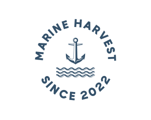 Marine Anchor Ocean  logo design