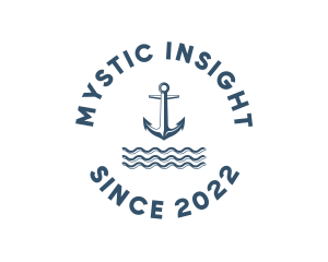 Marine Anchor Ocean  logo design