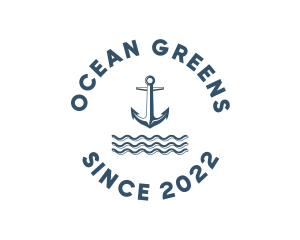 Marine Anchor Ocean  logo design