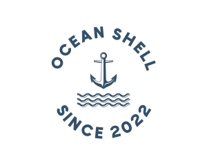 Marine Anchor Ocean  logo design