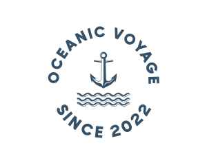 Marine Anchor Ocean  logo design