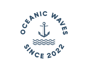 Marine Anchor Ocean  logo design