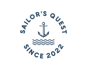 Marine Anchor Ocean  logo design